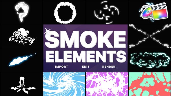 Smoke Elements Pack 06 | FCPX - Download Videohive 28790542