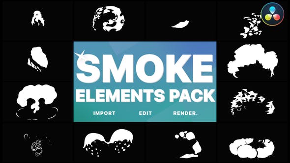 Smoke Elements Pack | DaVinci Resolve - Videohive Download 31476488