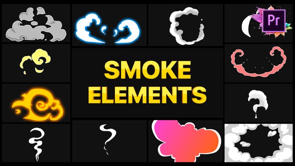Smoke Elements | Premiere Pro MOGRT - Download 28430185 Videohive