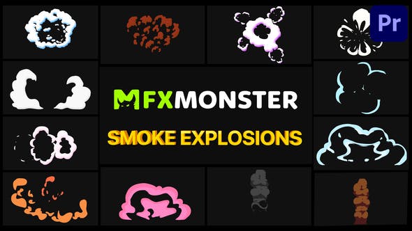 Smoke Explosions Pack | Premiere Pro MOGRT - Download 32288589 Videohive