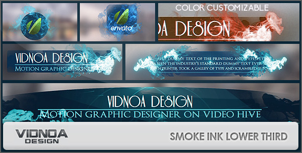 Smoke Ink Lower Thirds Pack - Download Videohive 8057939