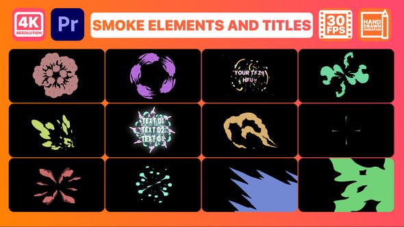 Smoke Pack 02 and Titles | Premiere Pro MOGRT - Videohive Download 33274160