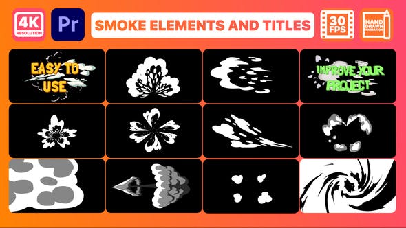 Smoke Pack and Titles | Premiere Pro MOGRT - Videohive Download 32377543
