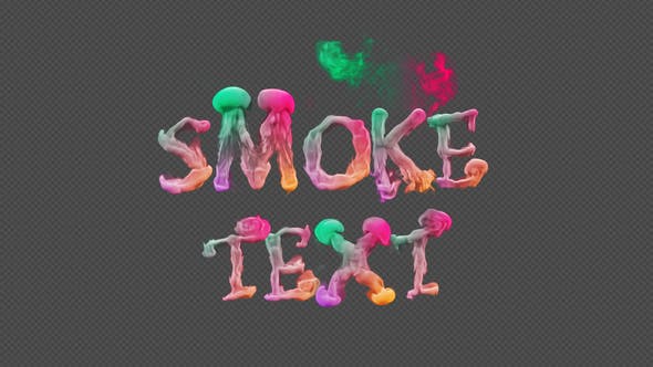 Smoke Text Typography - Videohive 23817596 Download