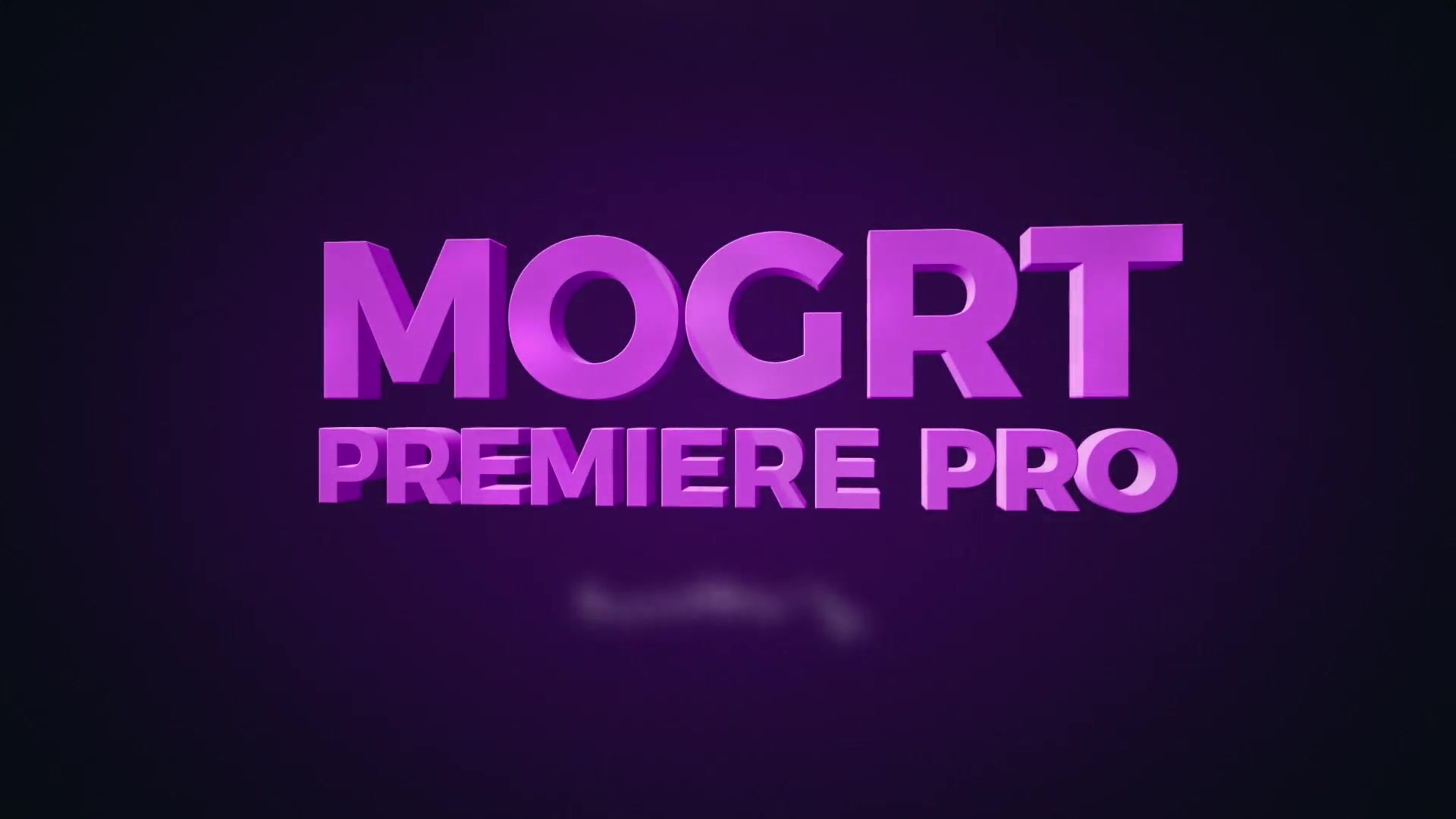 Smoke To Text Reveal (Mogrt) Videohive 23854410 Premiere Pro Image 9