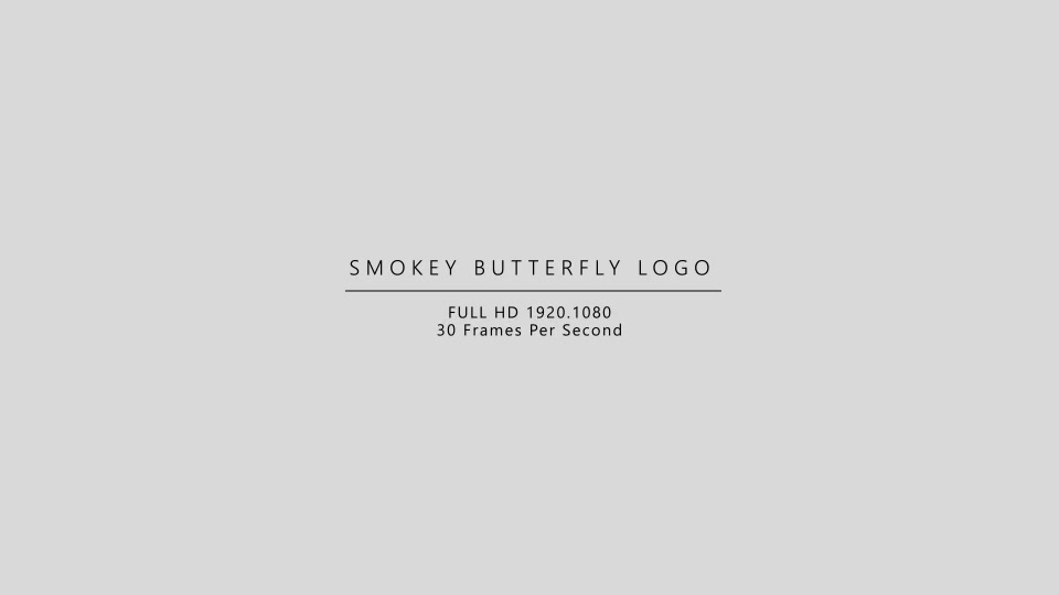 Smokey Butterfly Logo - Download Videohive 21413865