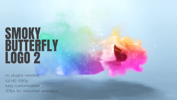 Smoky Butterflies Logo - 26386252 Download Videohive