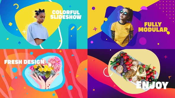 Smooth Colorful Slideshow | After Effects - Videohive Download 28740921