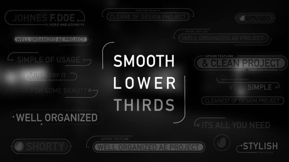 Smooth Lower Thirds - Videohive Download 13374713