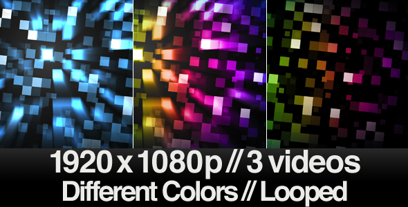 Smooth Motion Cubes Background Series of 3 LOOP - Download Videohive 154912