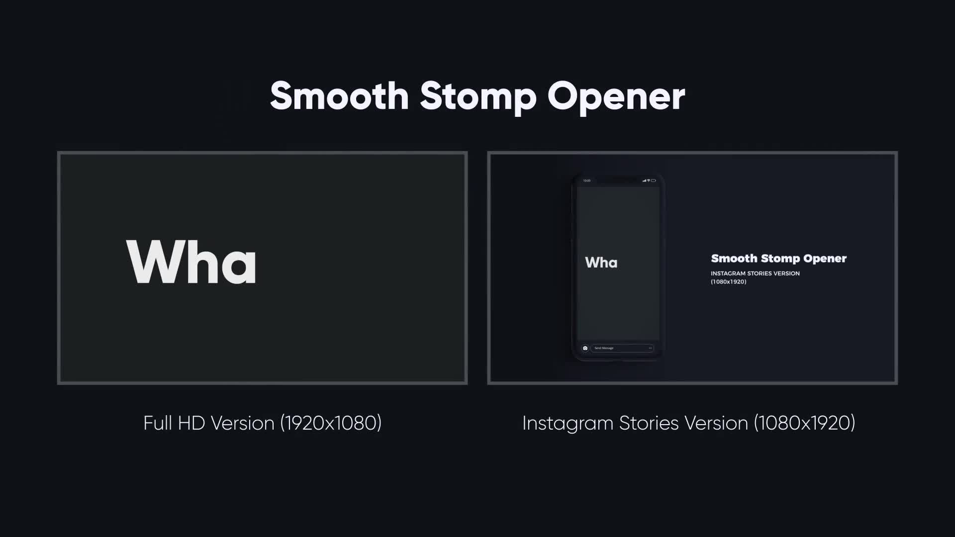 Smooth Stomp Opener Videohive 29487821 After Effects Image 1