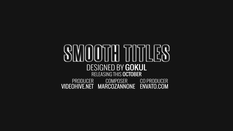 Smooth Title Animations - Download Videohive 9088807