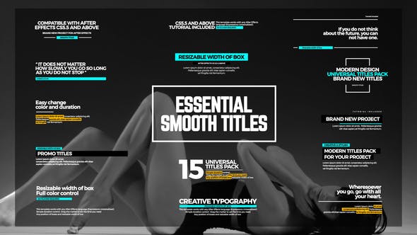 Smooth Titles I Essential Graphics - Download Videohive 22353796