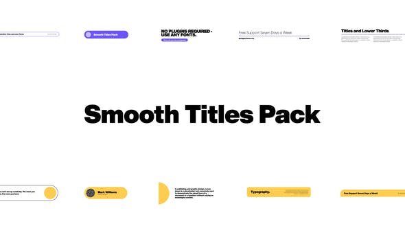 Smooth Titles Pack - Download Videohive 33866612