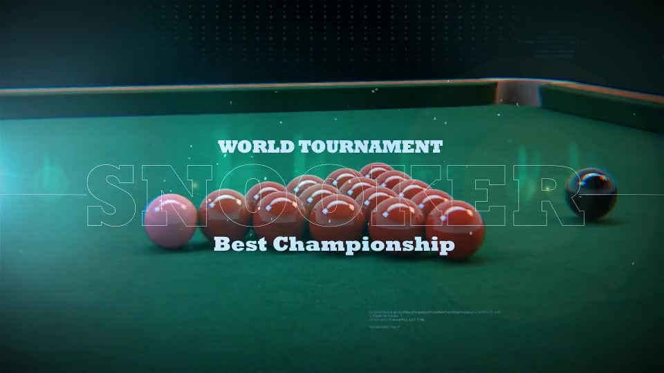 Snooker Opener Videohive 24873404 After Effects Image 1
