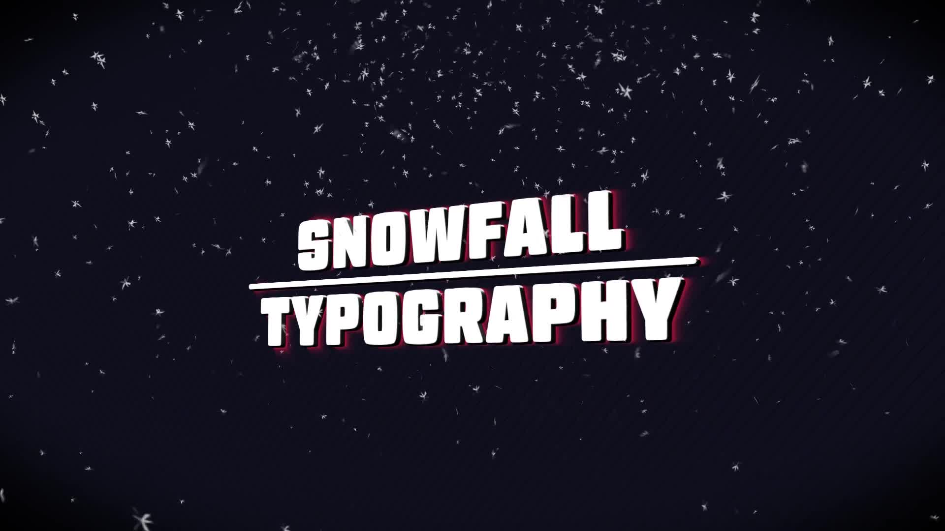 Snow 3D Typography Titles Videohive 29704736 After Effects Image 1