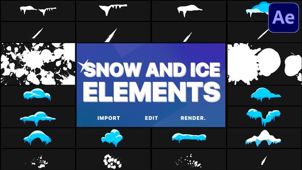 Snow And Ice Elements | After Effects - Download Videohive 29779680