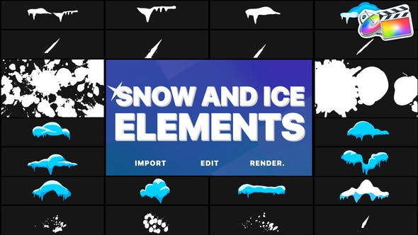 Snow And Ice Elements | FCPX - Download 29834730 Videohive