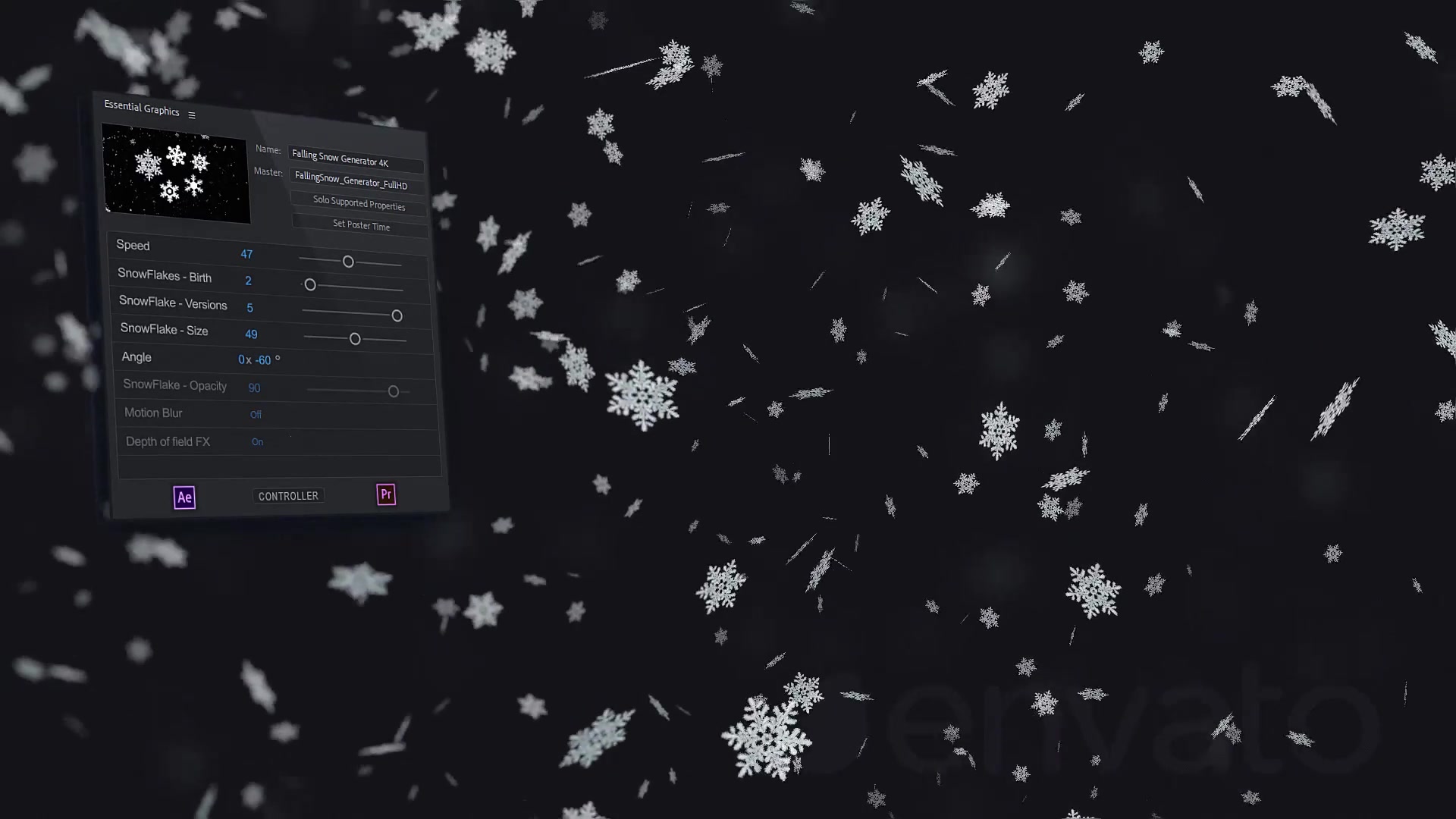 Snow Falling Generator Videohive 22857083 After Effects Image 11