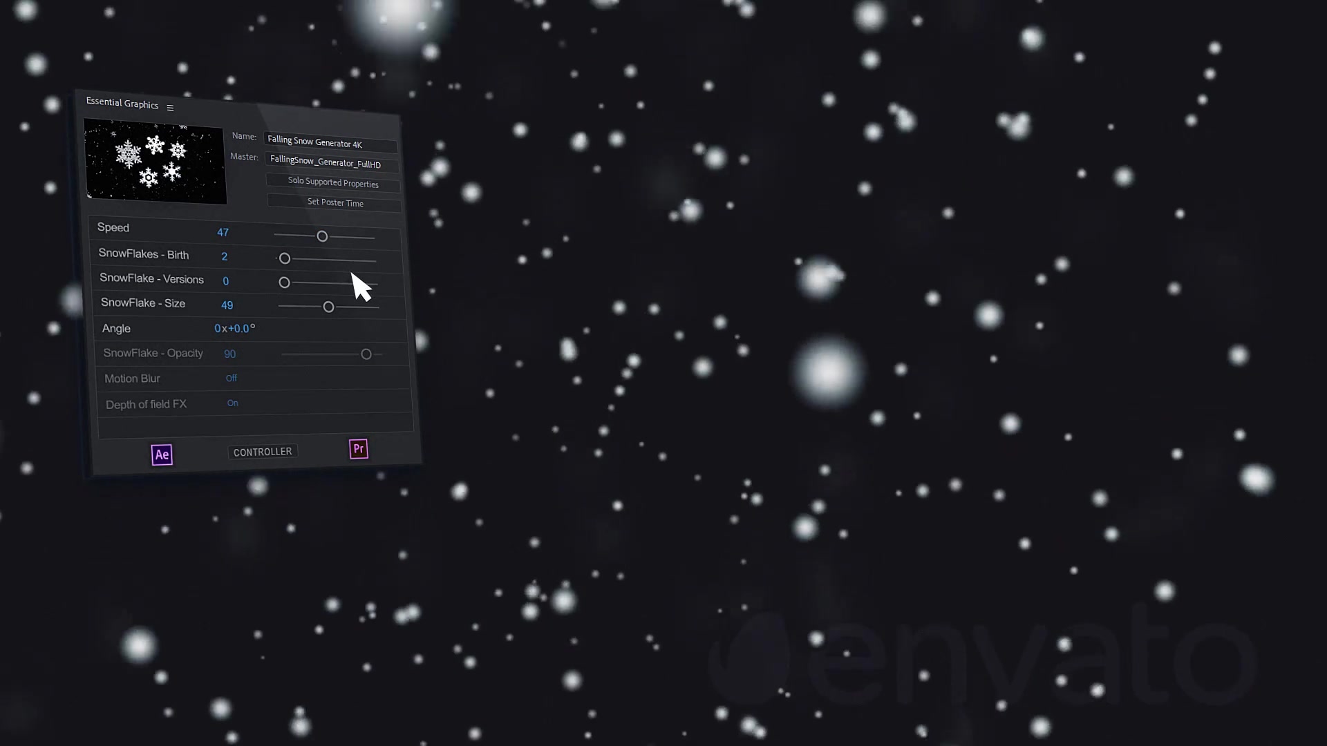 Snow Falling Generator Videohive 22857083 After Effects Image 3