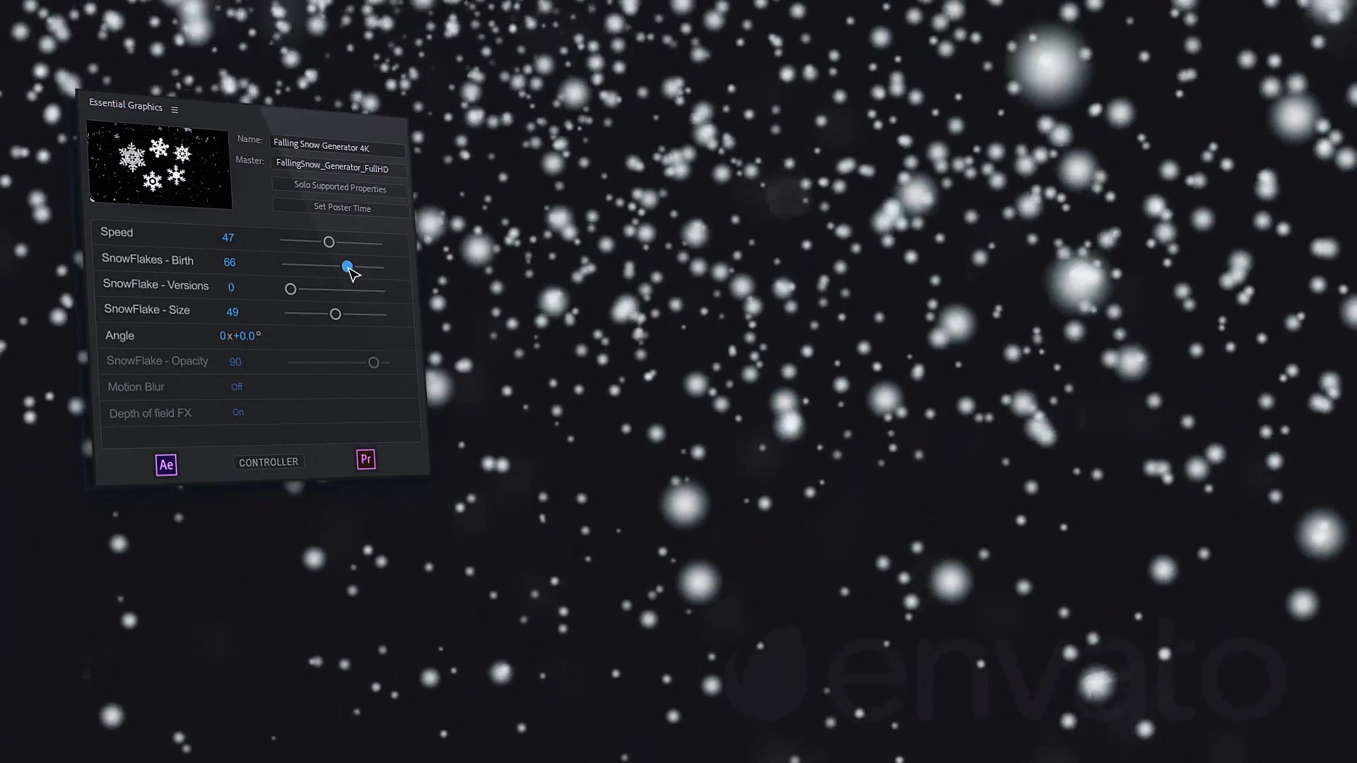 Snow Falling Generator Videohive 22857083 After Effects Image 4
