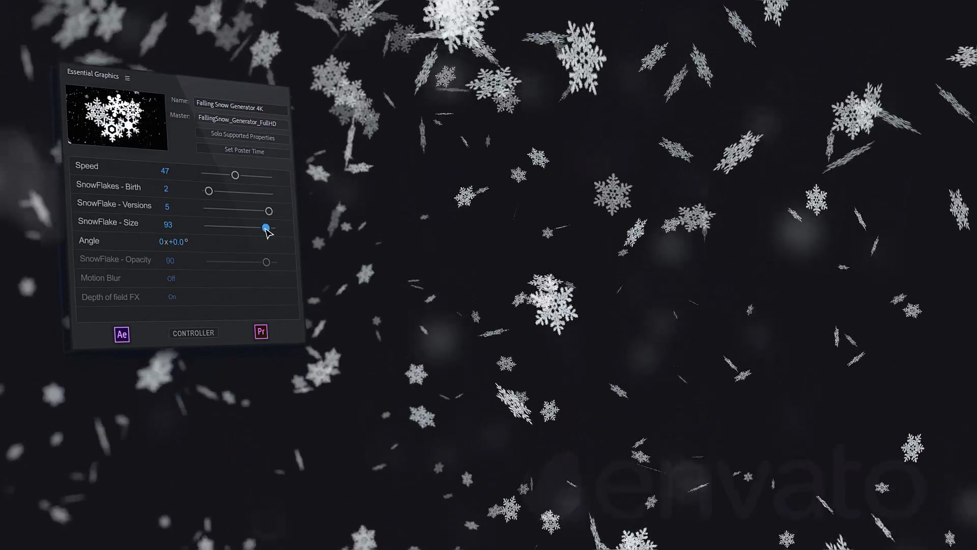 Snow Falling Generator Videohive 22857083 After Effects Image 8