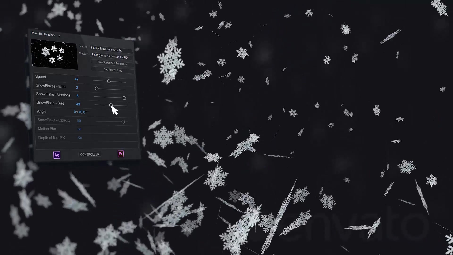 Snow Falling Generator Videohive 22857083 After Effects Image 9