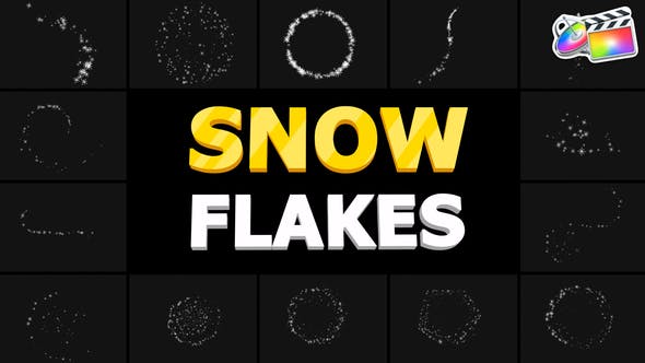 Snow Flakes 01 | FCPX - Download Videohive 34835513