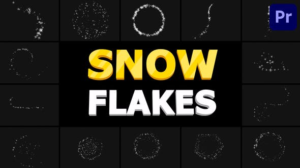 Snow Flakes 01 | Premiere Pro MOGRT - Videohive Download 34827259