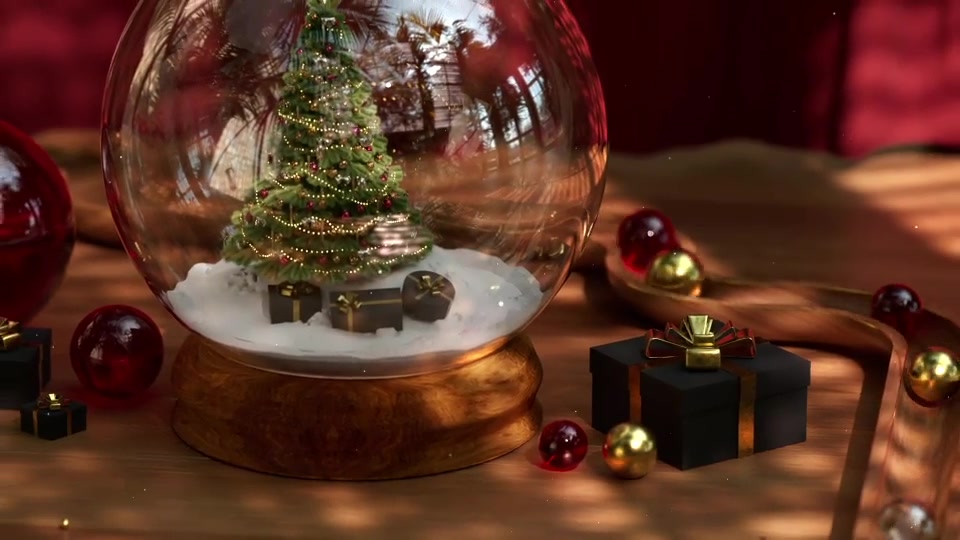 Snow Globe Christmas Logo Videohive 49451676 After Effects Image 8