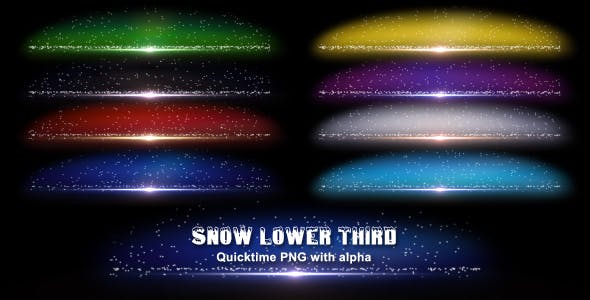 Snow Lower Third 1 - Videohive Download 146151