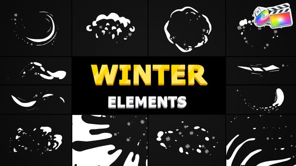Snow Motion Elements | FCPX - Download 29557630 Videohive