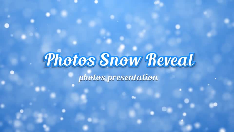 Snow Photo Reveal Videohive 10194776 After Effects Image 1