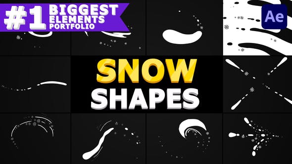 Snow Shapes Pack | After Effects - Videohive Download 29532208