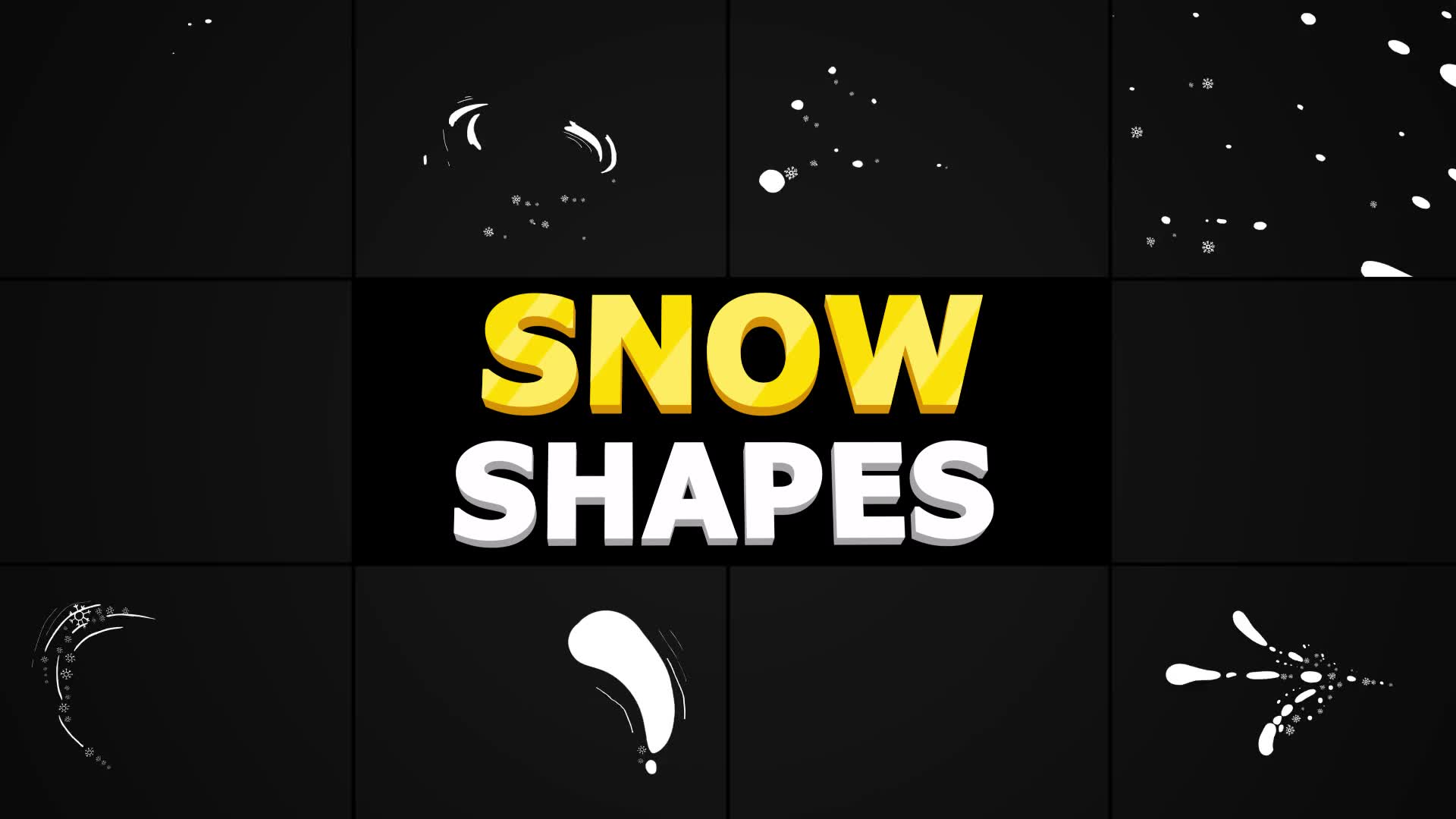 Snow Shapes | Premiere Pro Mogrt Videohive 29532741 Premiere Pro Image 2