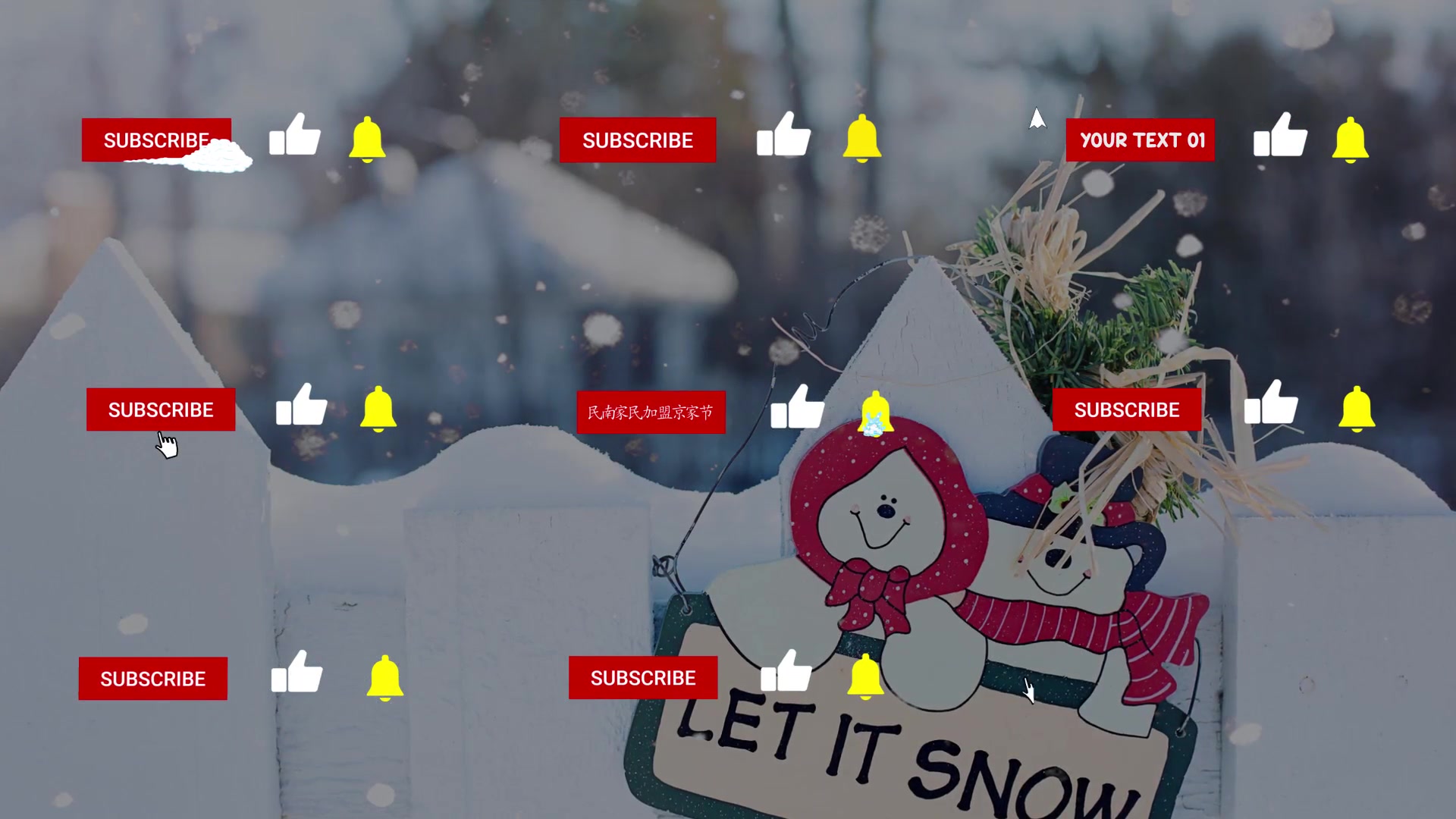 Snow Subscribes | FCPX Videohive 25399668 Apple Motion Image 11