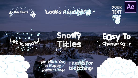 Snow Titles | After Effects - 25400187 Videohive Download