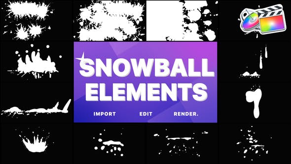 Snowball Elements | FCPX - Videohive Download 29704360