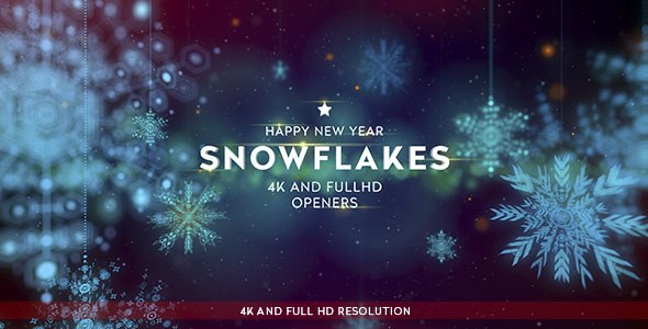 Snowflakes 4K Openers - Download Videohive 13599466