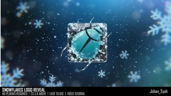 Snowflakes Logo Reveal - 55625182 Videohive Download