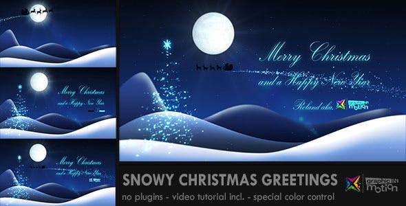 Snowy Christmas Greetings - 3406948 Download Videohive