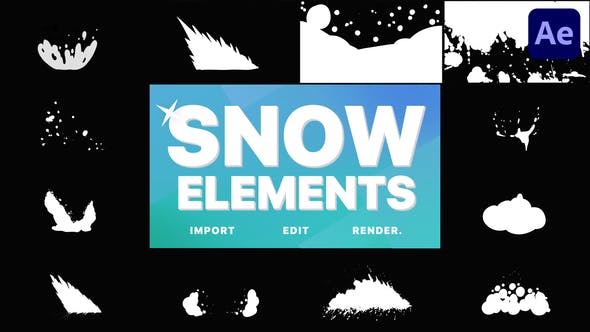 Snowy Elements | After Effects - 29621259 Videohive Download