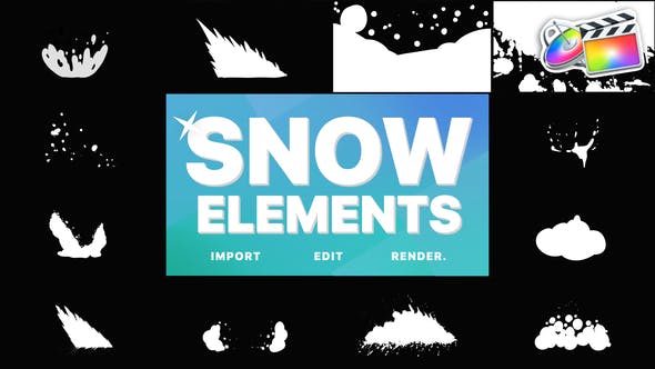 Snowy Elements | FCPX - 29657469 Videohive Download