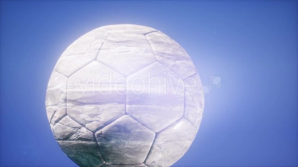 Soccer Ball on Blue Sky Background - Download Videohive 21535366