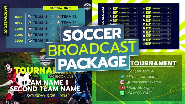 Soccer Broadcast Package - Videohive 34226444 Download