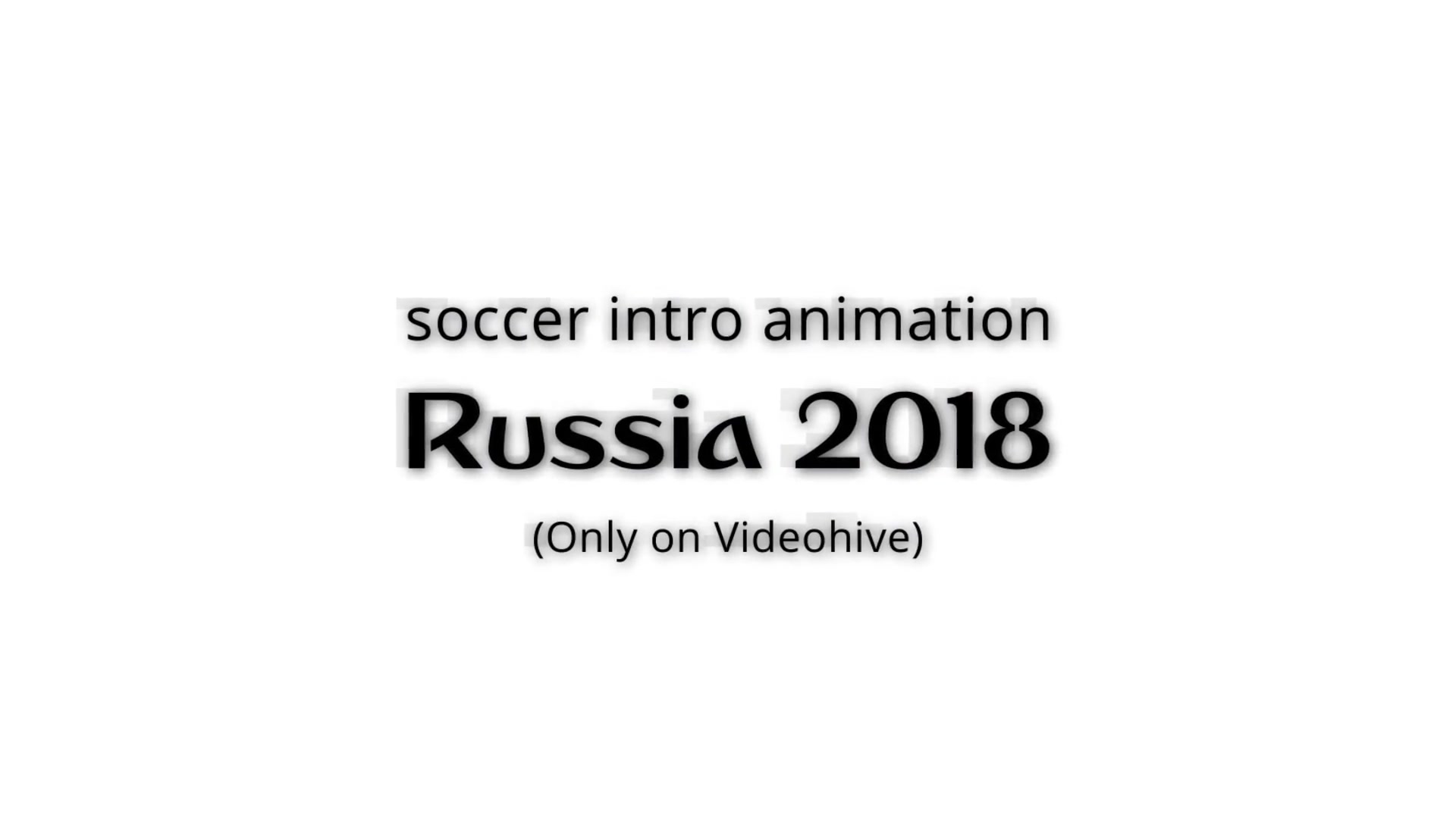 Soccer Intro Animation For Premiere Pro - Download Videohive 22032378