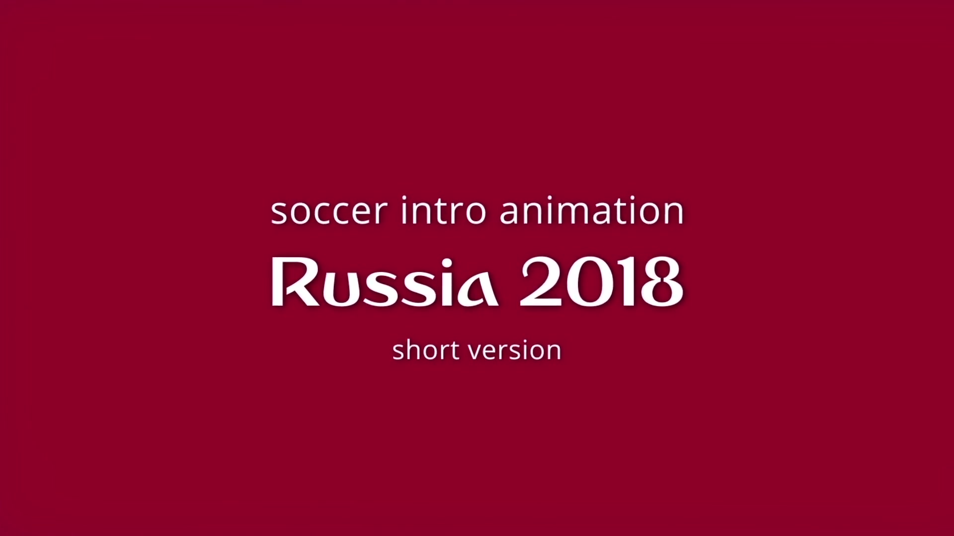 Soccer Intro Animation For Premiere Pro - Download Videohive 22032378