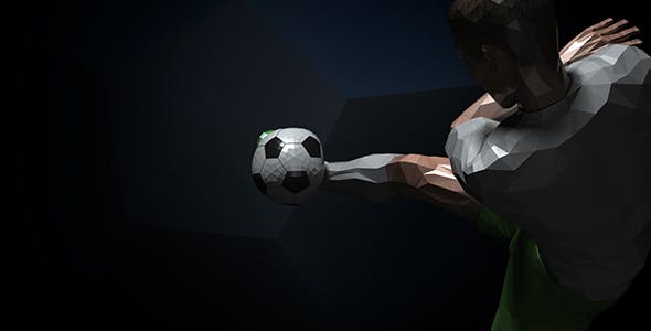 Soccer Kick Player Logo - Videohive Download 16437927