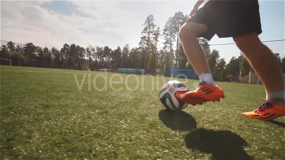 Soccer Player with the Ball Makes Feints  Videohive 10261055 Stock Footage Image 1