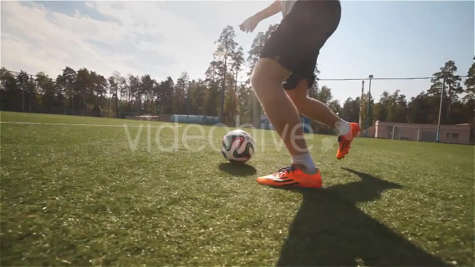 Soccer Player with the Ball Makes Feints  Videohive 10261055 Stock Footage Image 2